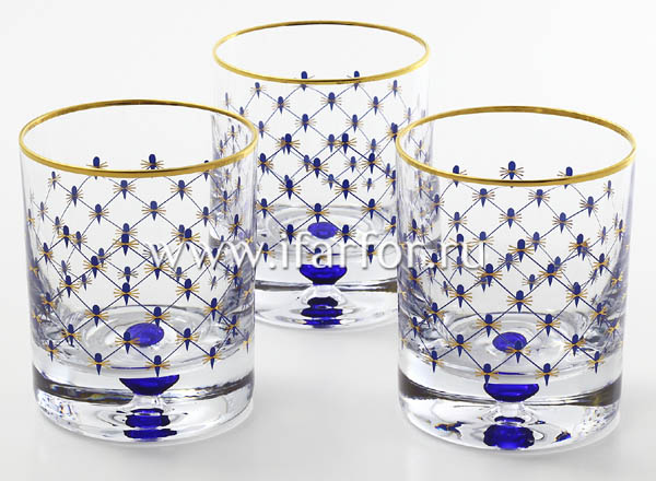 Набор бокалов для виски Кобальтовая сетка 6/6 Европейская