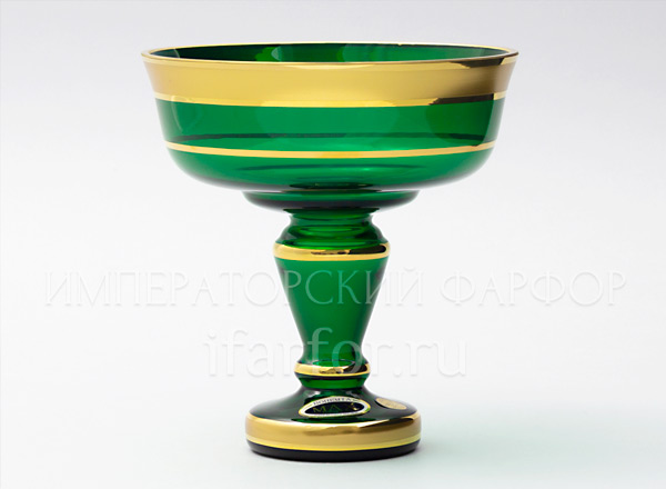 Candy Vase Green Star Crystal
