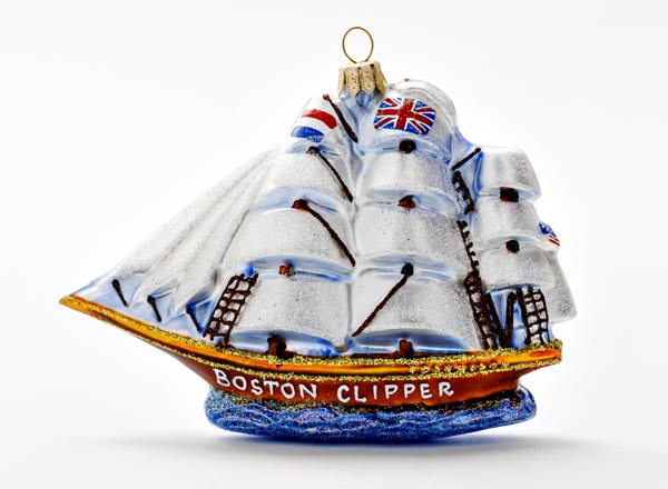 Елочная игрушка Парусное судно