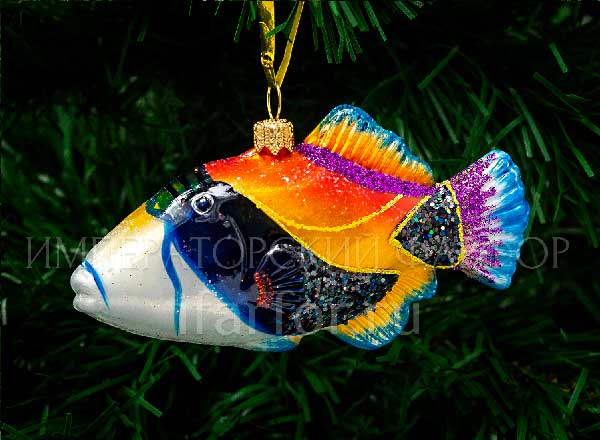Елочная игрушка Рыба-тигр