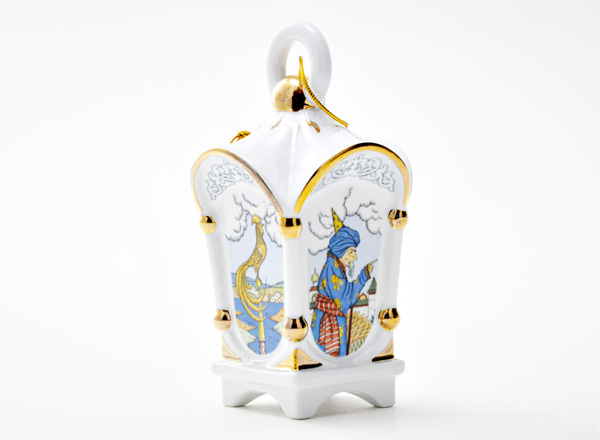 Елочная игрушка Фонарик классический Золотой петушок