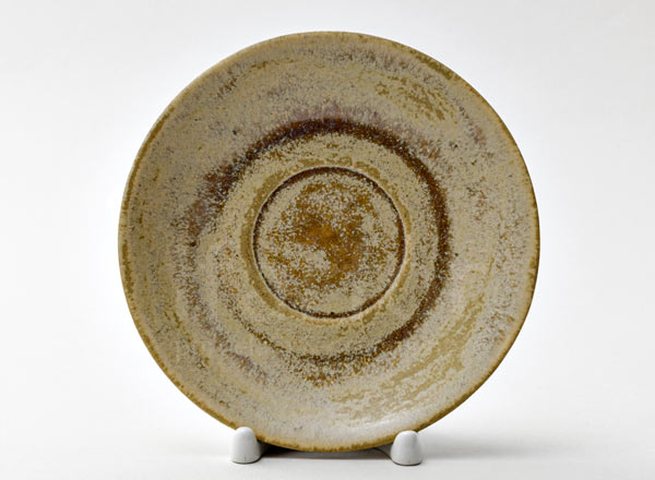 Блюдце чайное Тыквенный рельеф бежевый