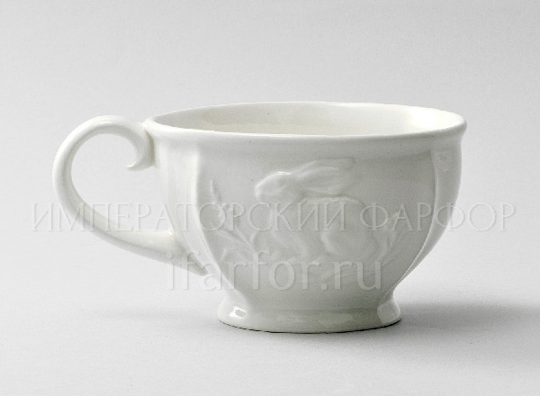 Cup tea Relief Hunting Ivory 