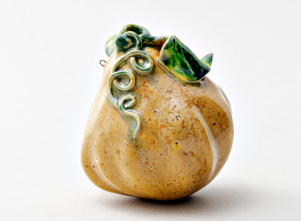 Скульптура Тыква декоративная желтая