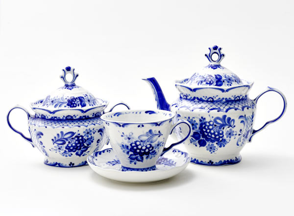 Tea Set Gzhel 6/14 Natalie
