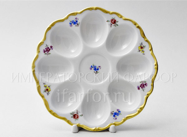 Поднос для яиц Корона Цветы 2 Корона Круглый лоток на 8 яиц