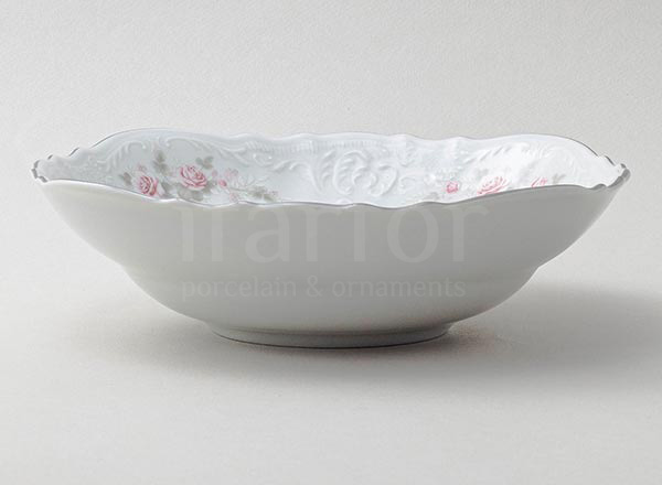 Салатник Бернадотт Серая роза платина Бернадотт