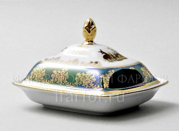 Масленка и крышка Охота Зеленая Корона