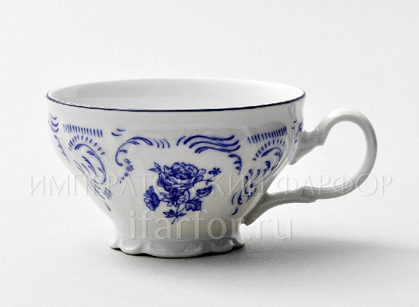 Чашка чайная Бернадотт Синие розы Бернадотт