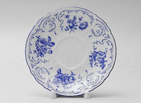 Блюдце чайное Бернадотт Синие розы Бернадотт