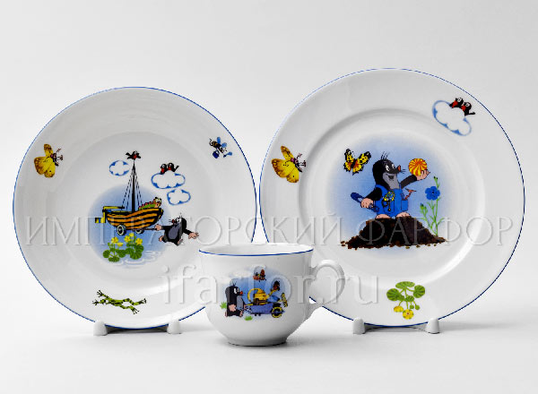 Комплект детский в подарочной коробке Крот-строитель THUN