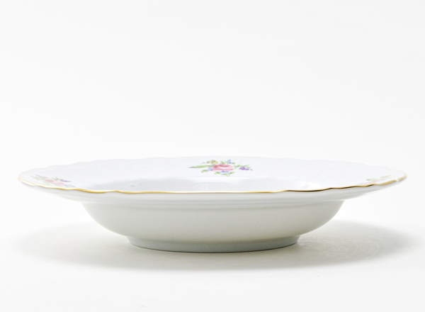Тарелка глубокая Бернадотт Мейсенский букет