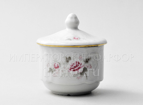 Сахарница Бернадотт Серая роза золото Бернадотт