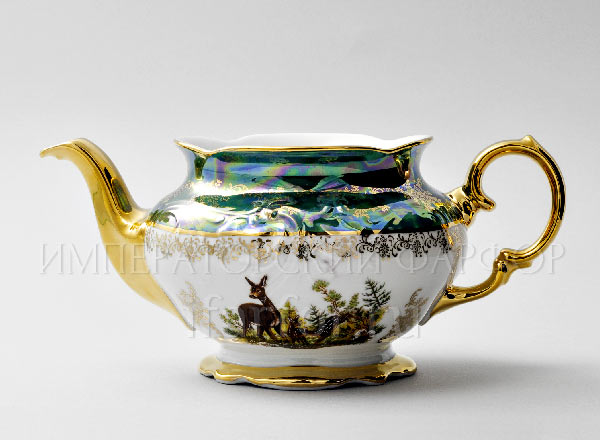 Чайник без крышки Охота Зеленая Фредерика