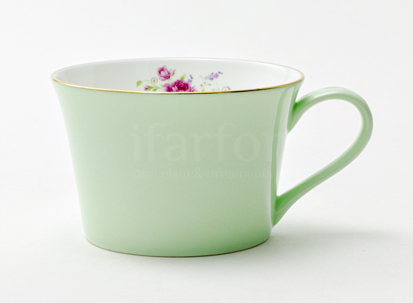 Чашка чайная Времена года. Салатовый Мозамбик