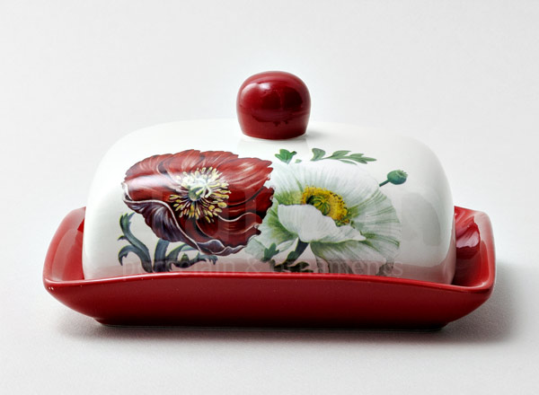 Butter dish Poppies Royal Classics
