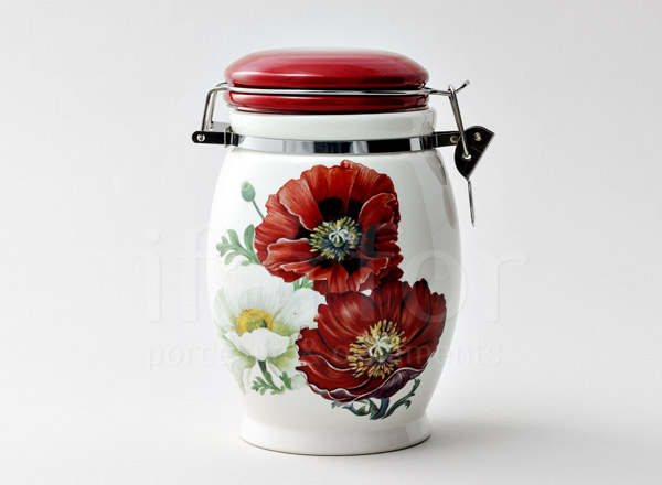 Jar for bulk products Poppies Royal Classics