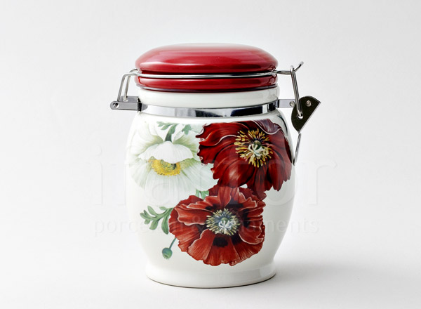 Jar for bulk products Poppies Royal Classics
