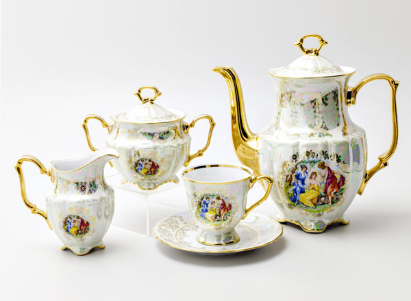 Сервиз кофейный Мадонна Перламутр 6/15 Мария-Тереза