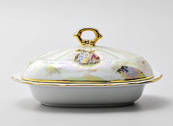 Масленка и крышка Мадонна Перламутр Мария-Тереза