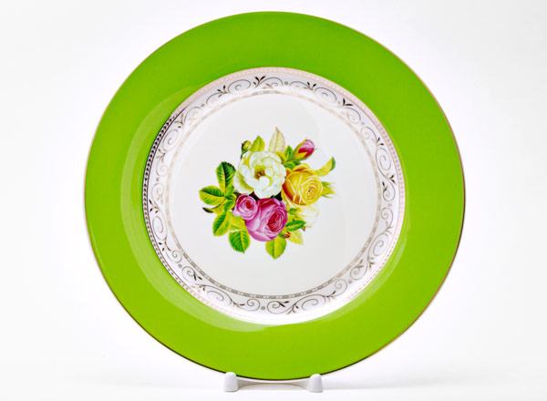 Тарелка плоская Радуга Зеленый