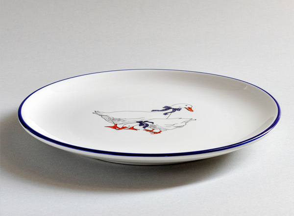 Тарелка десертная второй сорт Гуси Repast