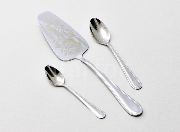 Набор столовых приборов чайно-кофейный Рапсодия 6/13 Художественная роспись