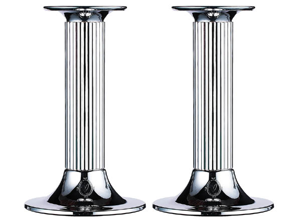 Set for 2 candlestick silvered La Maison 