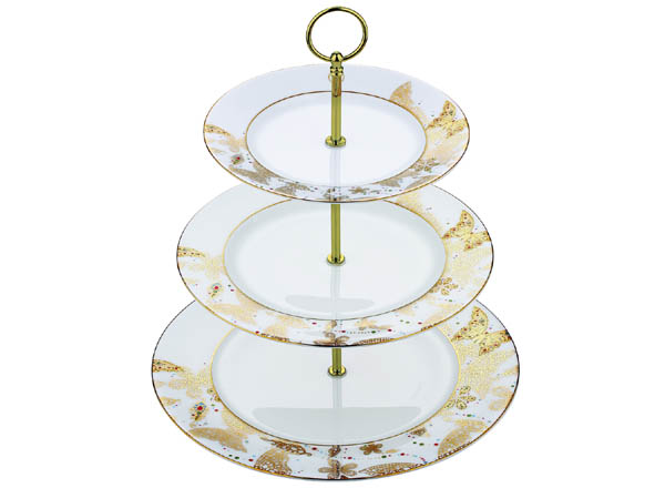 Serving stand for cakes Butterfly white La Maison