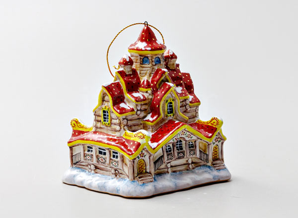 Christmas tree toy Santa Claus house