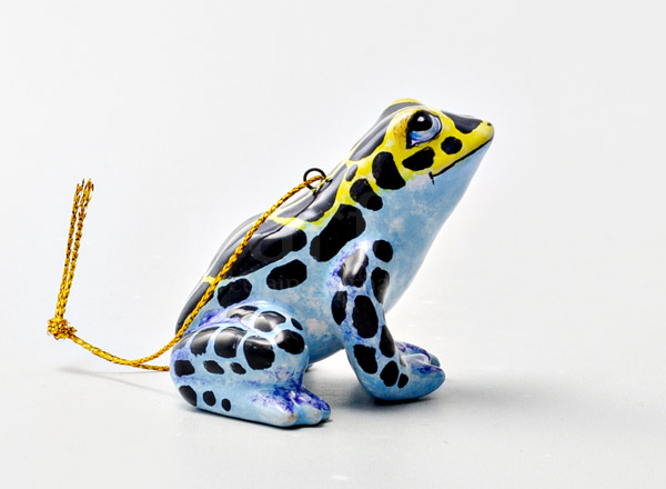 Елочная игрушка Лягушка тропическая