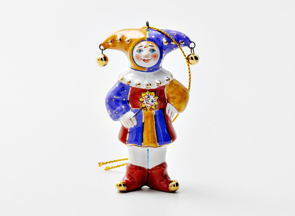 Елочная игрушка Золотой ключик. Шут с бубенчиками