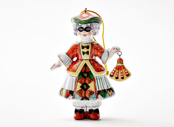 Елочная игрушка Золотой ключик. Коломбина 1