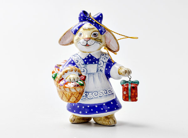 Christmas tree toy Bunny with sweets