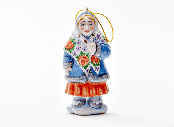 Елочная игрушка Серебряное копытце. Девочка Даренка