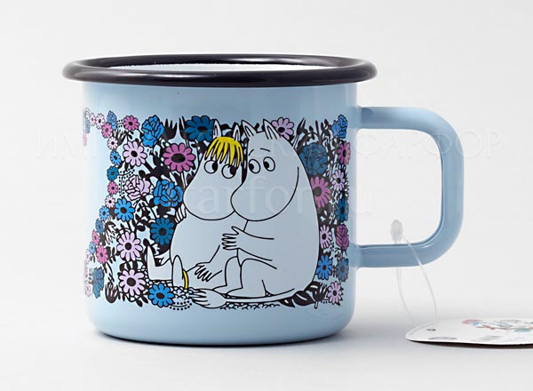 Кружка Retro Влюбленные (голубая)