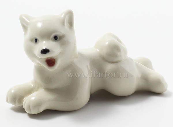 Скульптура Лайка белая