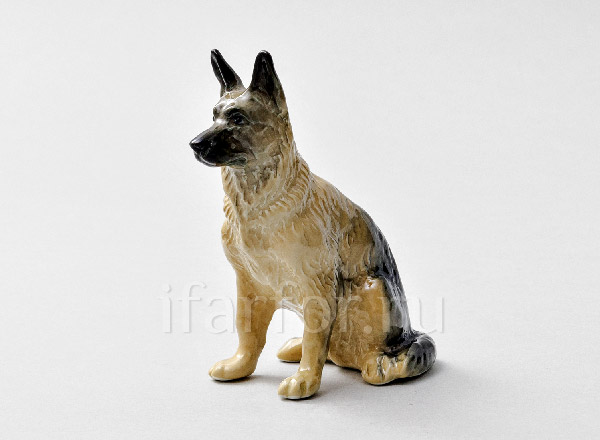 Скульптура Немецкая малая овчарка палевая