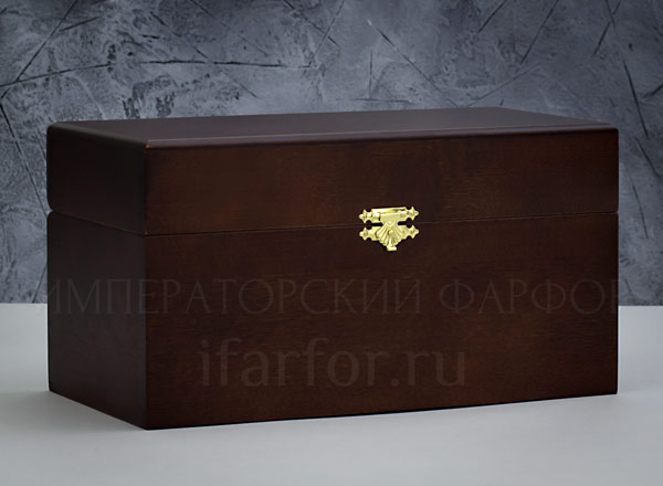 Шкатулка на 2 шара для елочных игрушек Шкатулка коричневая Шкатулка