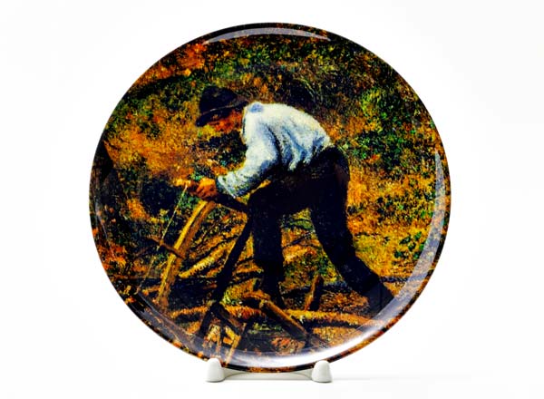 Decorative plate Pissarro Camille Chrysanthemums in a Chinese vase