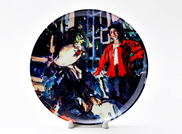 Decorative plate Korovin Konstantin Alekseevich By the window