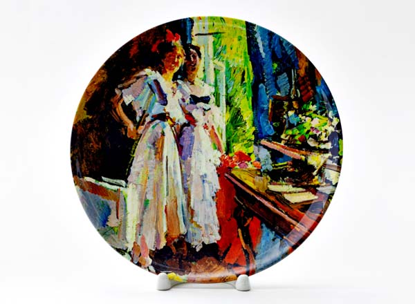 Decorative plate Korovin Konstantin Alekseevich By an open window
