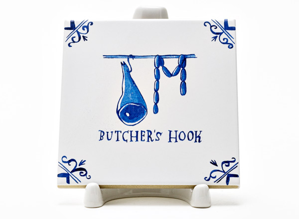 Изразец Голландский. В лавке мясника