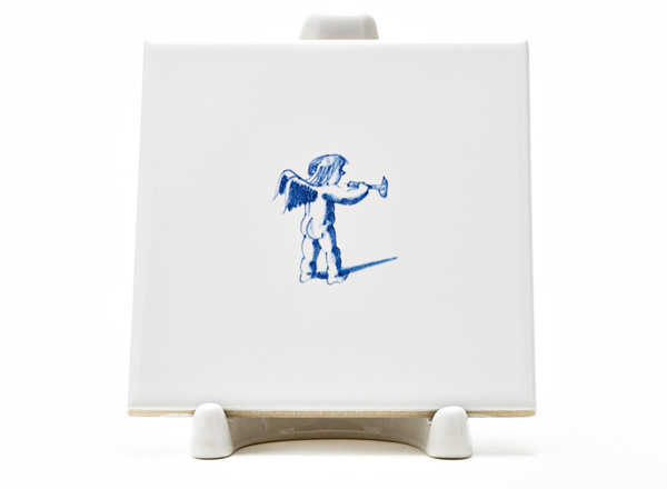 Изразец Голландский. Ангел с трубой