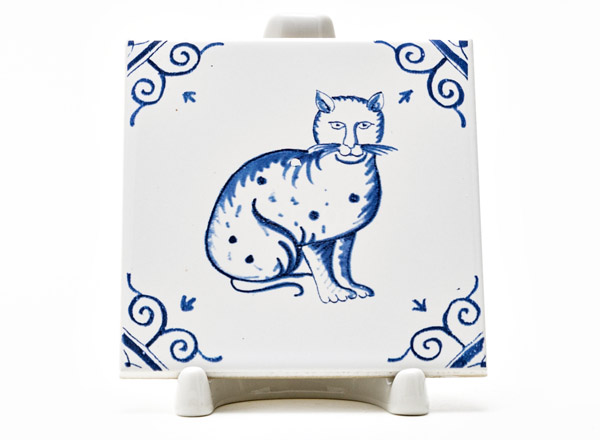 Изразец Голландский. Котик