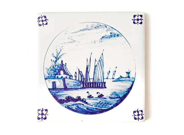 Изразец Голландский. Рыбацкие хижины 3