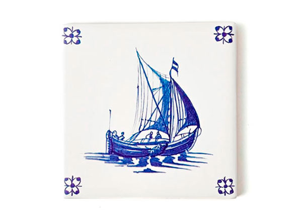 Изразец Голландский. Торговое судно 5