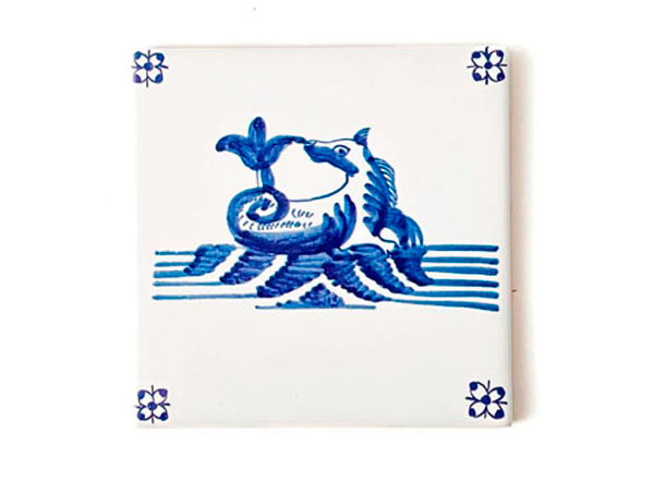 Изразец Голландский. Рыба 4