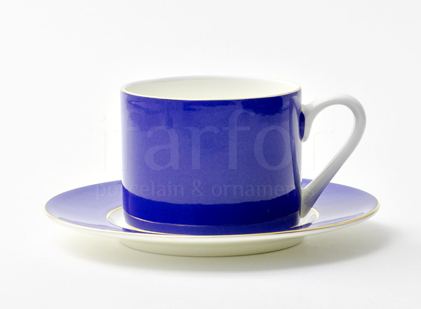 Чашка с блюдцем чайная второй сорт Алиса фиолетовый 4 Прима