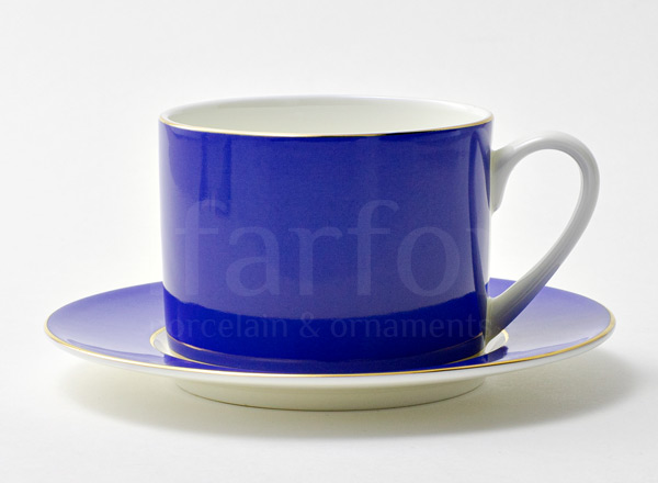 Чашка с блюдцем чайная второй сорт Алиса фиолетовый 4 Прима